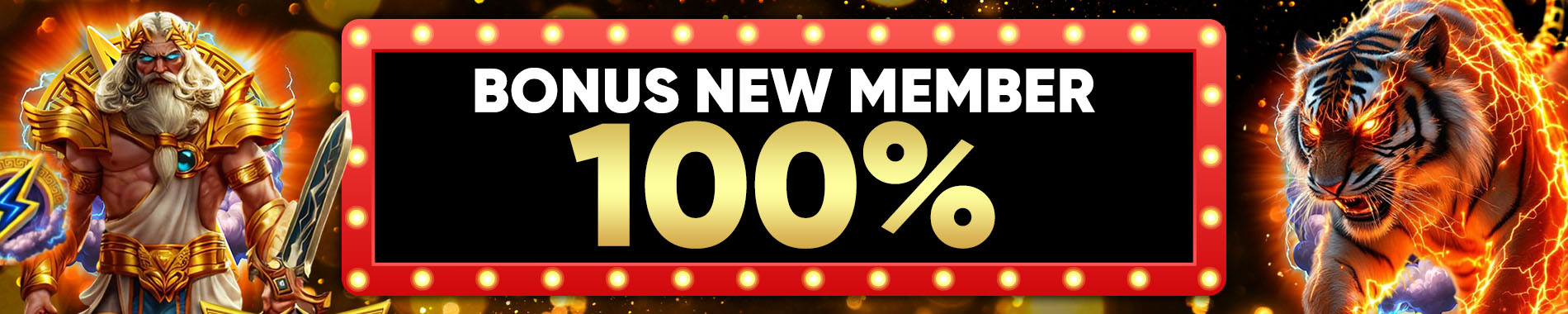 BONUS SPESIAL NEW MEMBER 100% LANGSUNG KLAIM DIDEPAN (KHUSUS SLOT)